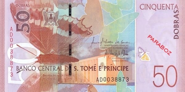 São Tomé ve Príncipe 50 SAO ön yüz