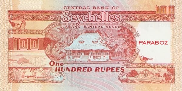 Seyşeller 100 SCR arka yüz