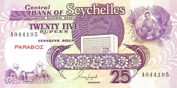 Seyşeller 25 SCR ön yüz