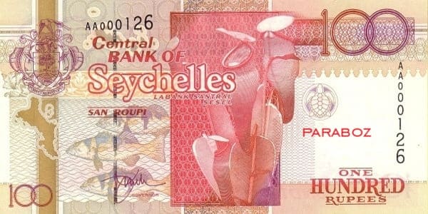 Seyşeller 100 SCR ön yüz