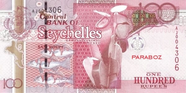 Seyşeller 100 SCR ön yüz