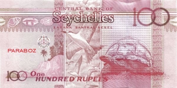 Seyşeller 100 SCR arka yüz