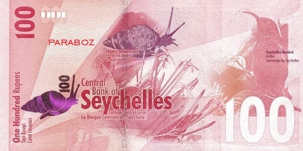 Seyşeller 100 SCR arka yüz