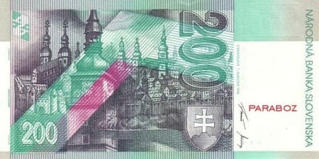 Slovakya Kronu 200 SKK arka yüz