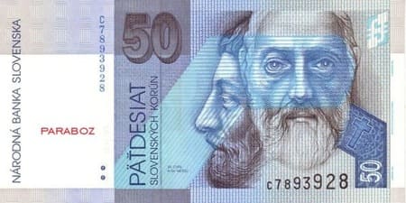 Slovakya Kronu 50 SKK ön yüz