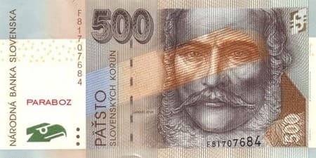 Slovakya Kronu 500 SKK ön yüz