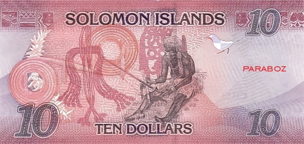 Solomon Adaları 10 SBD arka yüz