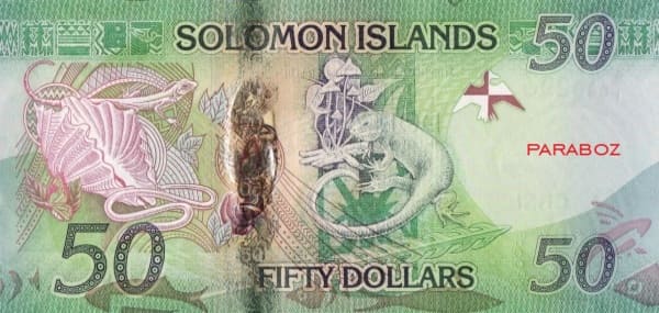 Solomon Adaları 50 SBD arka yüz