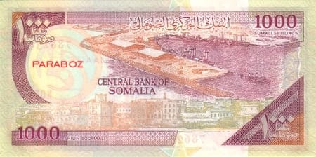 Somali 1.000 SOS arka yüz