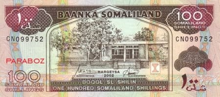 Somaliland 100 ön yüz