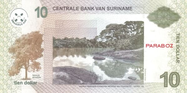 Surinam 10 SRD arka yüz