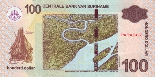 Surinam 100 SRD arka yüz