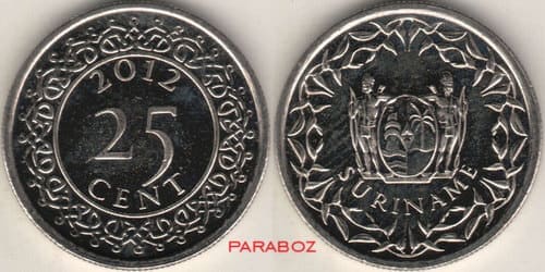 Surinam 25 SRD ön yüz