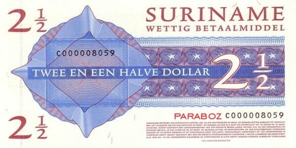 Surinam 0,5 SRD arka yüz