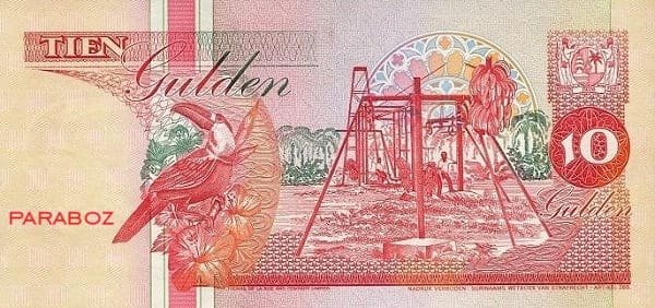 Surinam 10 SRD arka yüz