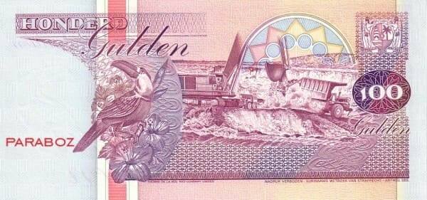 Surinam 100 SRD arka yüz