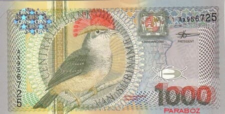 Surinam 1.000 SRD ön yüz