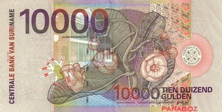 Surinam 10.000 SRD arka yüz