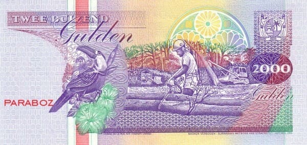 Surinam 2.000 SRD arka yüz