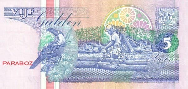 Surinam 5 SRD arka yüz