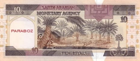 Suudi Arabistan 10 SAR arka yüz