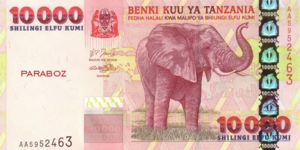 Tanzanya 10 TZS ön yüz