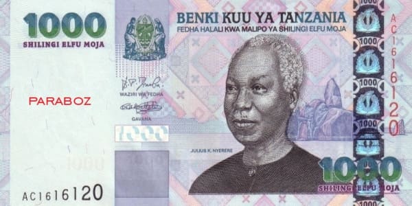 Tanzanya 1 TZS ön yüz