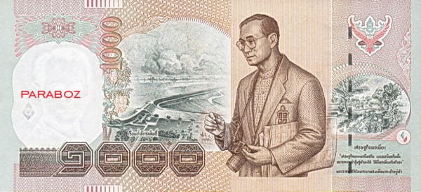 Tayland 1.000 THB arka yüz