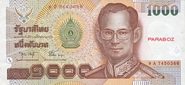 Tayland 1.000 THB ön yüz