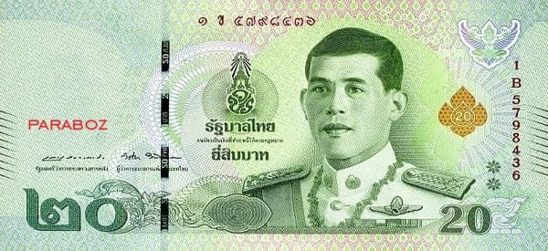 Tayland 20 THB ön yüz