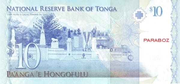 Tonga 10 TOP arka yüz