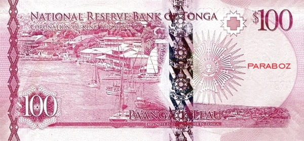 Tonga 100 TOP arka yüz