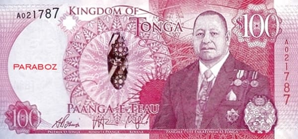 Tonga 100 TOP ön yüz