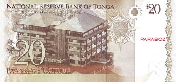 Tonga 20 TOP arka yüz