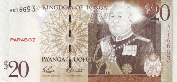 Tonga 20 TOP ön yüz