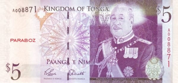 Tonga 5 TOP ön yüz