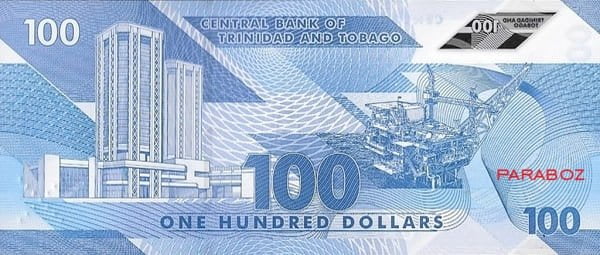 Trinidad ve Tobago 100 TTD arka yüz