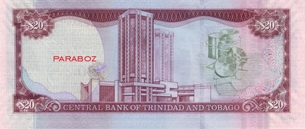 Trinidad ve Tobago 20 TTD arka yüz