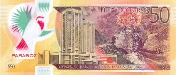Trinidad ve Tobago 50 TTD arka yüz