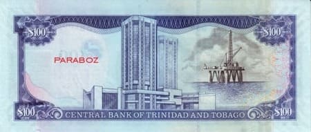 Trinidad ve Tobago 100 TTD arka yüz