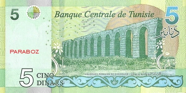 Tunus 5 TND arka yüz