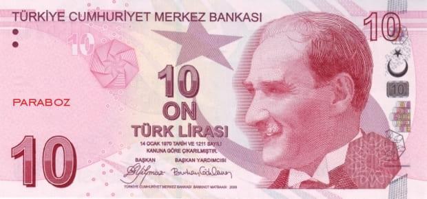 Türkiye 10 TRY ön yüz