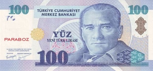 Türkiye 100 TRY ön yüz