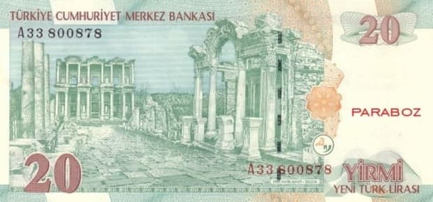Türkiye 20 TRY arka yüz