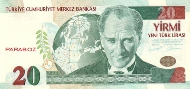 Türkiye 20 TRY ön yüz