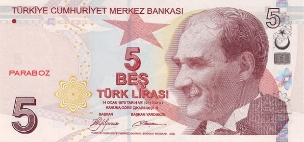 Türkiye 5 TRY ön yüz