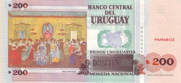 Uruguay 200 UYU arka yüz