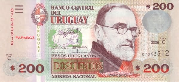 Uruguay 200 UYU ön yüz
