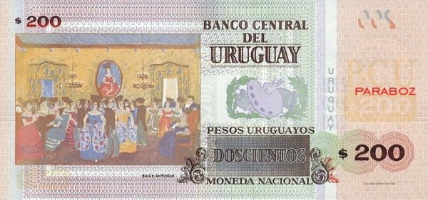 Uruguay 200 UYU arka yüz