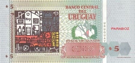 Uruguay 5 UYU arka yüz